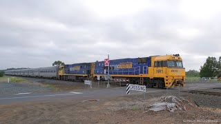 4SA8 Indian Pacific Passenger Train Diverted Via Victoria (4/1/2024) - PoathTV Journey Beyond Rail