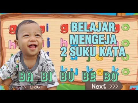 Belajar Mengeja Dua Suku Kata | Ba Bi Bu Be Bo | Belajar Membaca Anak ...