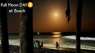 Huge Crowd At Rk Beach Vizag | Weekend Crowd | Full Moon day at Beach#beachlover#minivlog