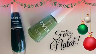 3 Inspirações PERFEITAS Para o NATAL Com ESMALTES VERDES 🎄