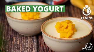 Baked Yogurt Recipe | Bhapa Doi | Steamed Yogurt | 3 Ingredient Dessert Recipe | Cookd