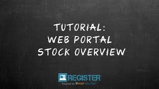 Register Tutorial #17 – Stock Overview