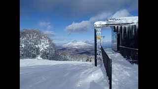 R２年１２月３１日（木）＜函館七飯スノーパークにて＞晴れのち曇り 気温－１０度 積雪４０ｃｍ 　R２年滑り納めを！（素晴らしき駒ヶ岳が観れたょ♪）