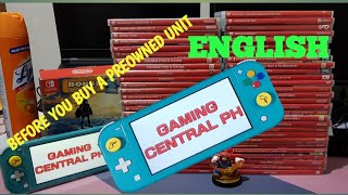 What to check when buying a Preowned Nintendo Switch Lite (English)