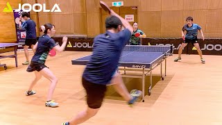 全日本ラージ優勝角石川ペア vs 大貫青木ペア【卓球／ラージボール】