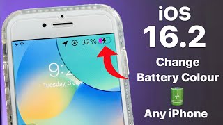 iOS 16.2 New Modification- Change Battery icon colour on any iPhone