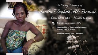 Sandra Elizebeth Als-Browne Memorial Service