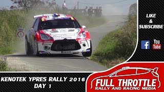 Kenotek Ypres Rally 2016 Day 1 + Crash