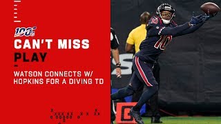 Watson Connects w/ Hopkins For The Diving TD!