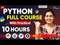 Python Full Course of Beginners in 10 HOURS [English] | Learn Python Programming in 2024 - Part 01