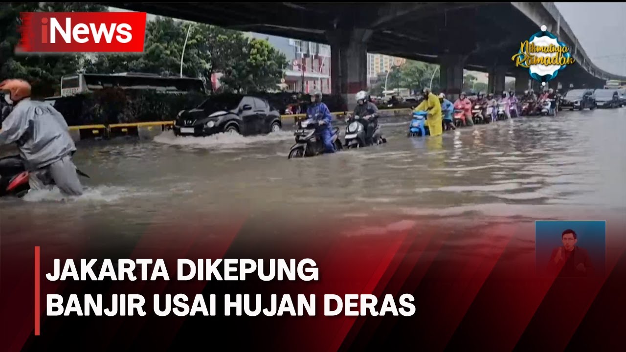 Sejumlah Ruas Jalan Di Jakarta Terendam Banjir Usai Diguyur Hujan ...