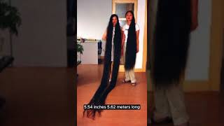 Secrets of World Longest Hair Revealed!#shorts