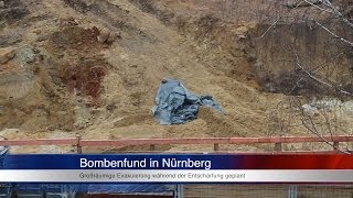 10.12.203 (N) Bombenfund in Nürnberg: Erster Blick auf die Bombe