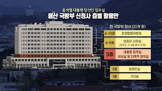 국방부 청사로 尹 집무실 이전...軍 \