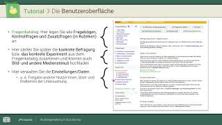 JPS Video Guide – Vorbereitung von Onlinestudien mit SoSciSurvey