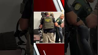 Video shows arrest of Osceola Sheriff Marcos Lopez by federal agents.