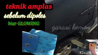 teknik dasar amplas body mobil kusam/baru dicat sebelum dipoles |@garasikemon