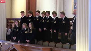 St Rep Halbrook Recognizes Taylorville FFA for Their National Accomplishments