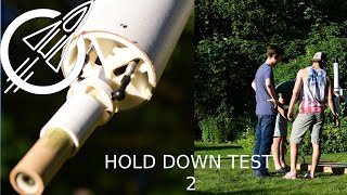 Model Rocket Thrust Vector Control | Hold Down Test Series 2