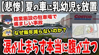 【悲劇】夏の車内に子供放置は絶対ダメ！熱中症で最悪○亡の可能性も【ゆっくり解説】