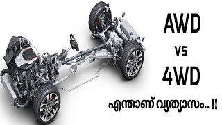 All Wheel Drive vs 4 Wheel Drive Explained | Malayalam Video | Informative Engineer