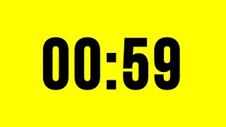 59 Second Timer Countdown No Music With Alarm