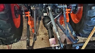 Kubota L3901 modifications part 10 - Telescopic 3 point hitch stabilizer arms