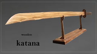 How to make a wooden katana ( samurai swords ) 木製刀 - Japanese sword