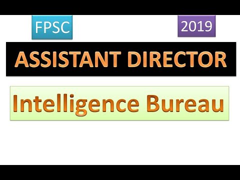 Assistant Director Intelligence Bureau, FPSC Test (2019) - YouTube