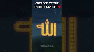 BEAUTY OF ISLAM FT.MINECRAFT #minecraft #minecraft #allah