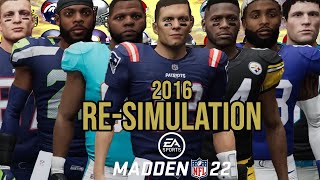 I Reset The NFL to 2016 and Re-Simulated History!!