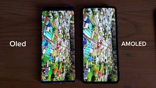 Oled vs AMOLED color test