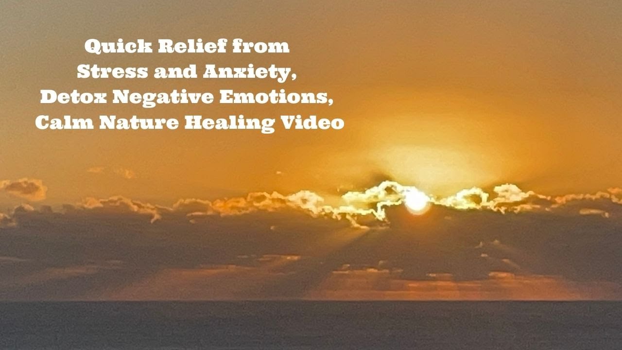 Quick Relief From Stress And Anxiety Detox Negative Emotions Calm