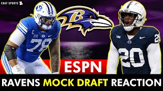Ravens Mock Draft Reaction From ESPN’S 2-Round 2024 NFL Mock Draft | Ravens Draft Rumors