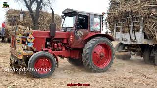 Rusi Tractor Stunt | Belarus Tractor Sugarcane Load Trailer Stuck In Fail | Tractor Fail On Ramp