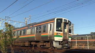 211系5000番台(K15編成)+313系1300番台(B408編成)「快速 中津川」