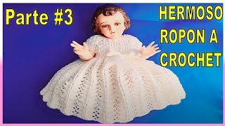 REALIZA ROPON - VESTIDO para niño JESUS (niño Dios) (crochet) (ganchillo) 3