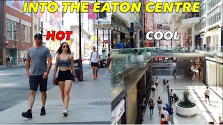 Cool Mall Tour: Enjoying The A/C In Eaton Centre \u0026 At The Metro Grocery Store |Toronto Heatwave Walk