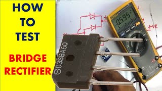 #182 how to test bridge rectifier with multimeter