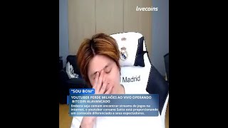 🟢Youtuber perde milhões ao vivo operando Bitcoin alavancado 🟢