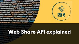 Web Share API Explained