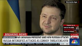 Russia Convoy Threatens Kyiv; Zelenskyy Gets Standing Ovation