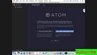 Python: How to install atom on Mac