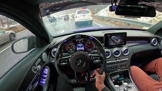 POV Rushing To The Gym in My 500hp+ C43 AMG