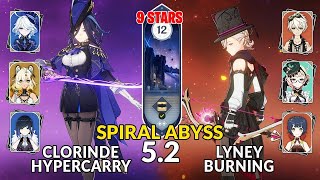 New 5.3 Spiral Abyss | Clorinde Hypercarry Team and Lyeney Burn | Genshin Impact Floor 12