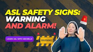 WARNING and ALARM in ASL | Emergency Signs Everyone Should Know