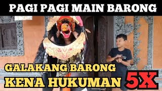 PAGI PAGi MAEN BARONG BANGKUNG , KENA HUKUMAN 5X JONGKOK BANGUN #barongbangkung #barong