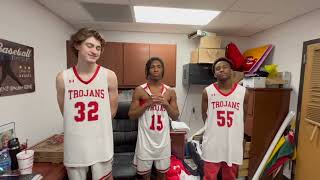 Postgame interview: Tunstall boys basketball's Carter Higdon, Xavier Christian and Dakaden Pritchett