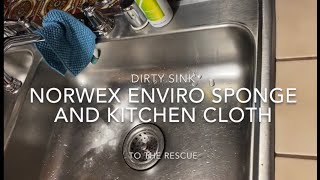 Norwex EnviroSponge and Kitchen Cloth