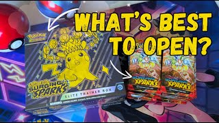 First Time Unboxing Surging Sparks Packs \u0026 I Got Huge Card Pulls!